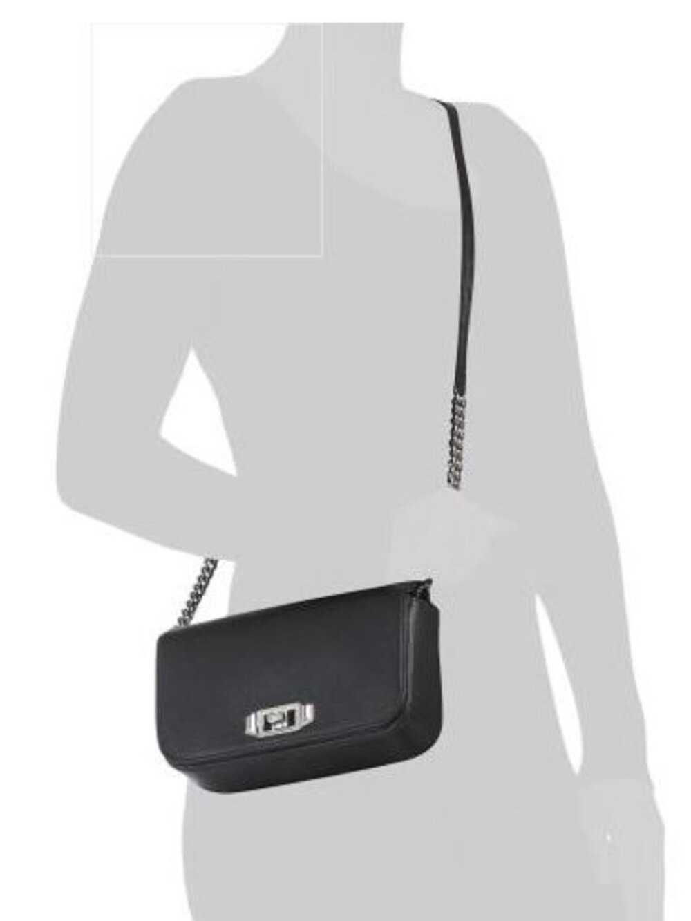 REBECCA MINKOFF Leather Amour Crossbody With Turn Lock Closure - NWT + FREE GIFT - Picture 4 of 6